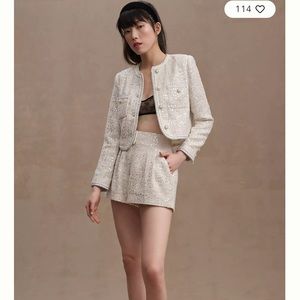 BHLDN Tweed Shorts - size 6 - NWOT